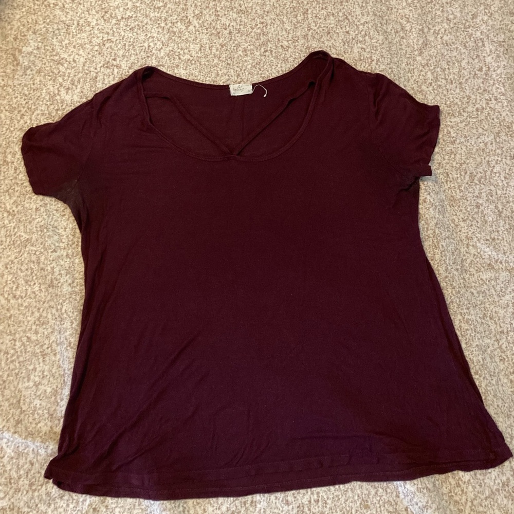 purple sheer shirt, size 3x